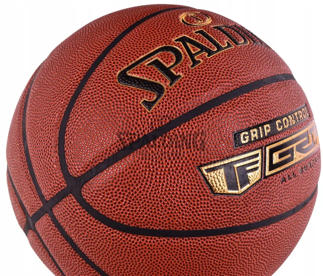Spalding Grip Control 7 Basketbal 5 - Oranje/Zwart/Gold - afbeelding 4 van 5