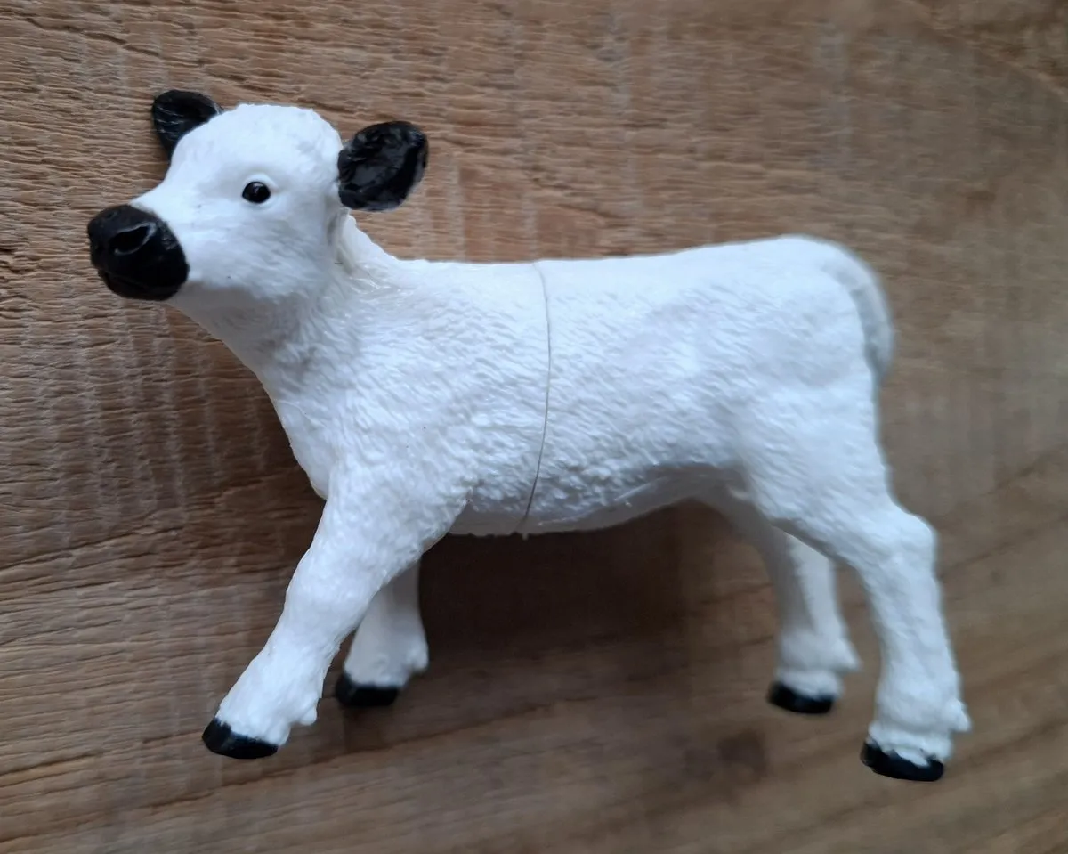 Schleich Brits Wit Kalf 10164075 - 8cm