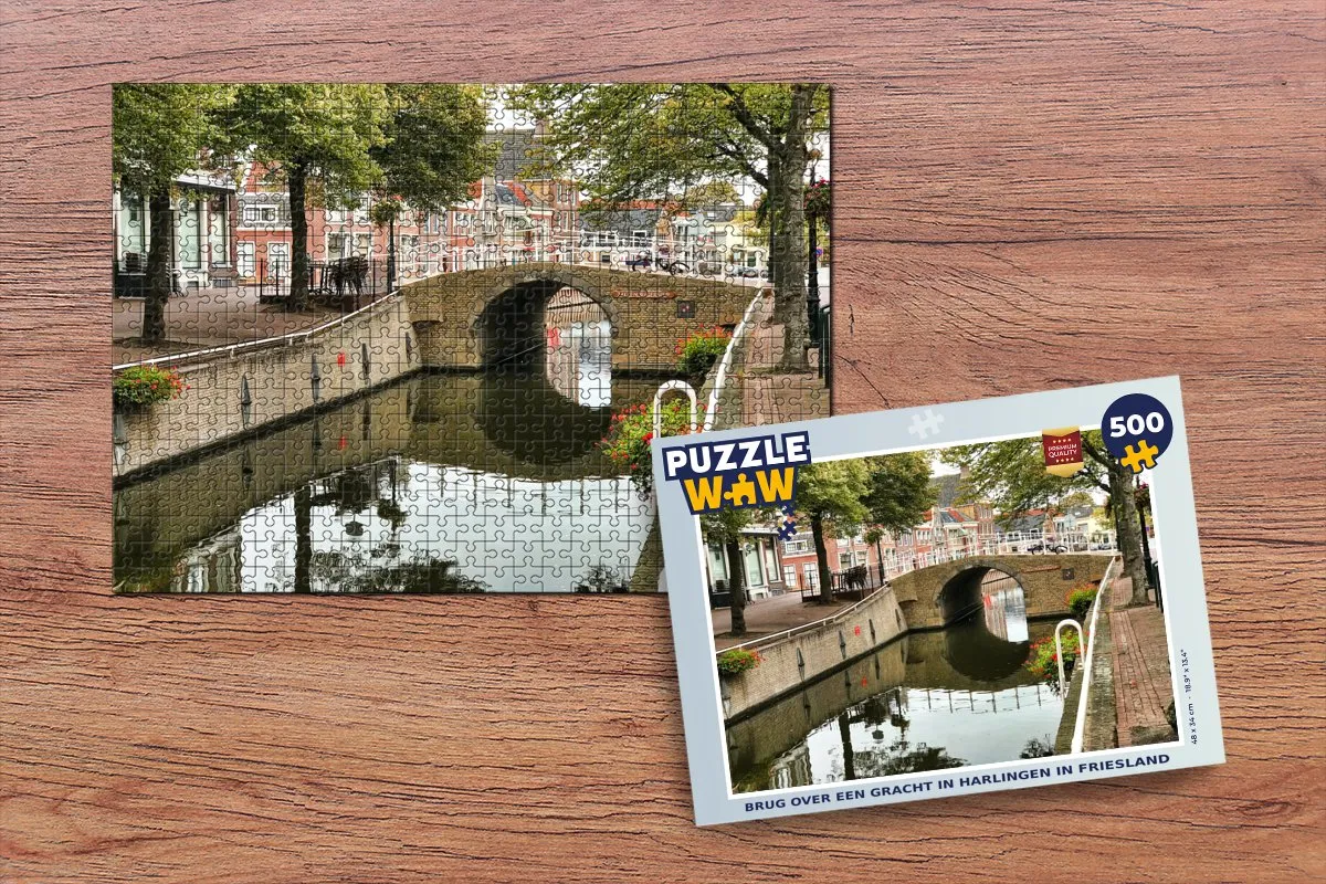 PuzzleWow Legpuzzel Harlingen 500 Stuks - Multicolor