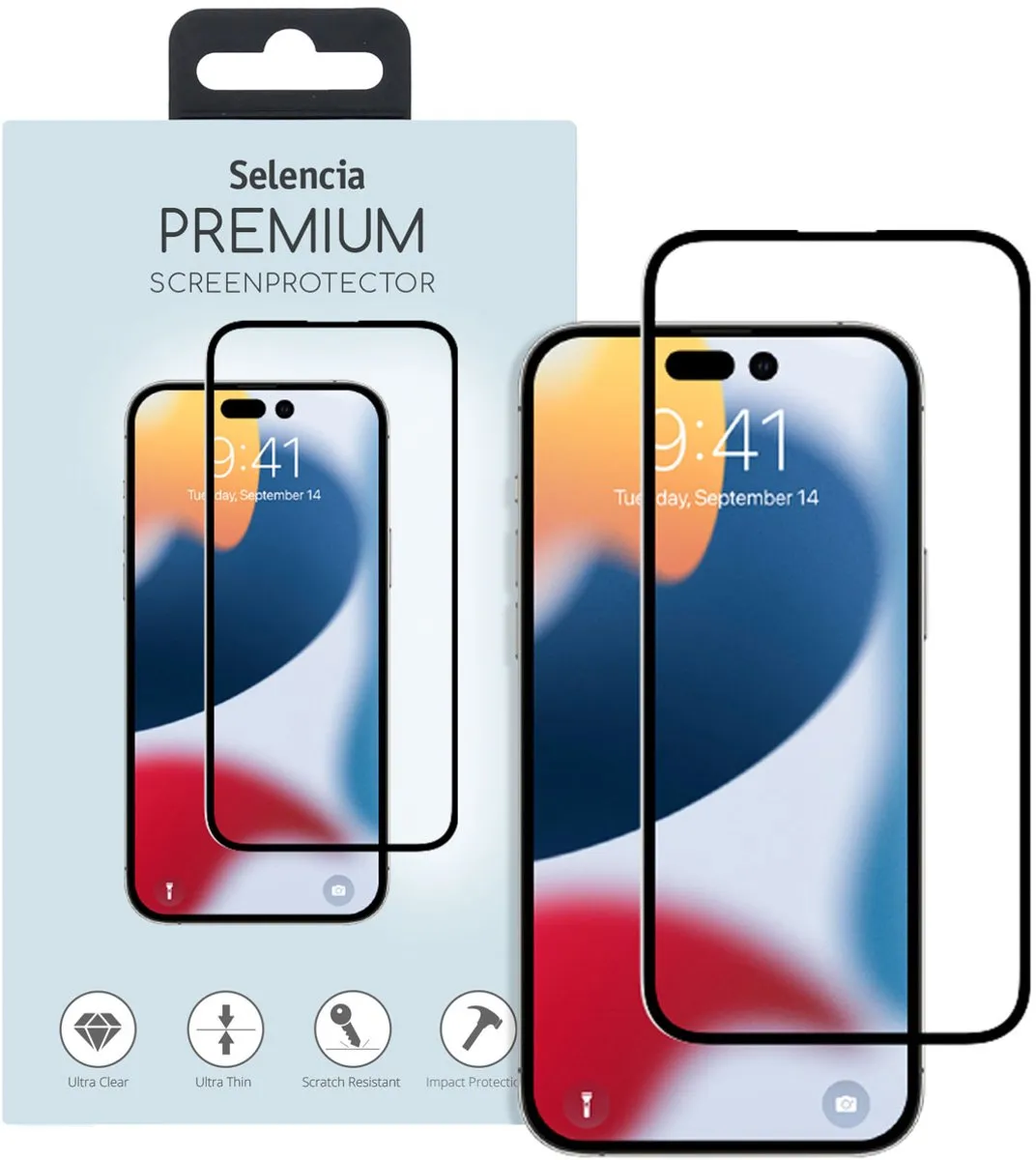 Selencia Screenprotector iPhone 14 Pro Max - Gehard Glas