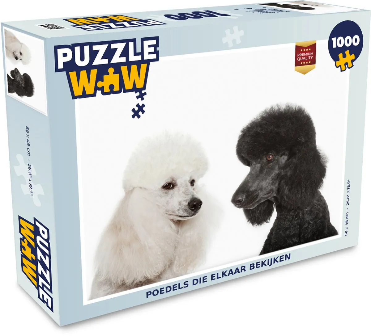 PuzzleWow Legpuzzel Poedels Multicolor 1000 Stuks