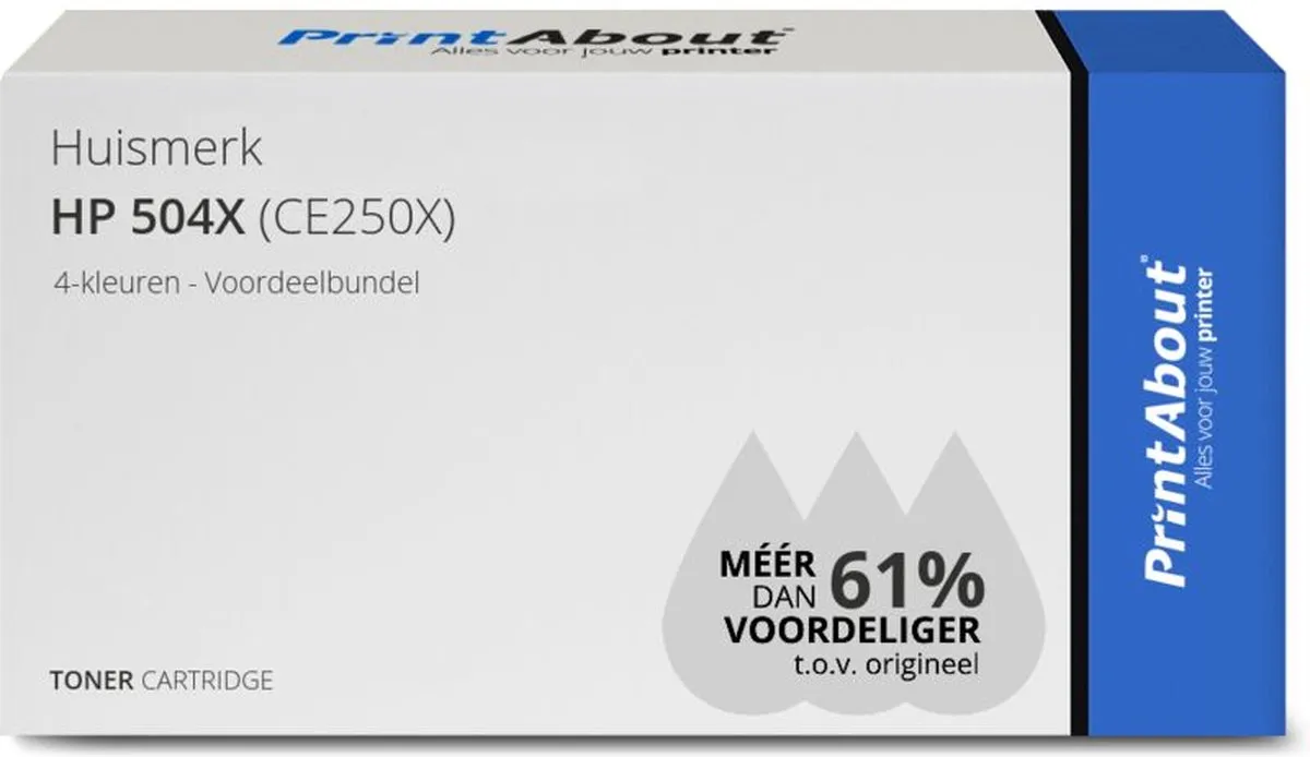 PrintAbout CE250X-PA2 Toner 4-kleuren