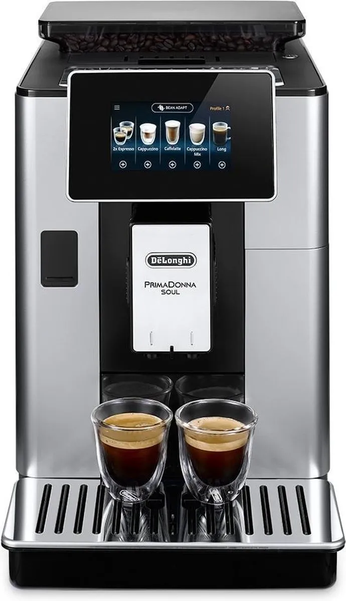 De'Longhi PrimaDonna Soul ECAM610.55.SB Espressomachine - Zilver/Zwart