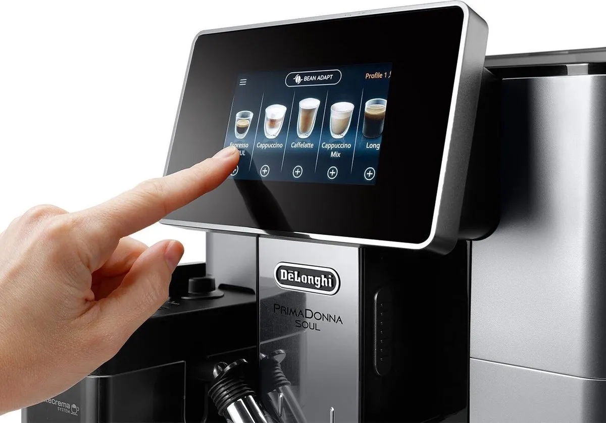 De'Longhi PrimaDonna Soul ECAM610.55.SB Espressomachine - Zilver/Zwart