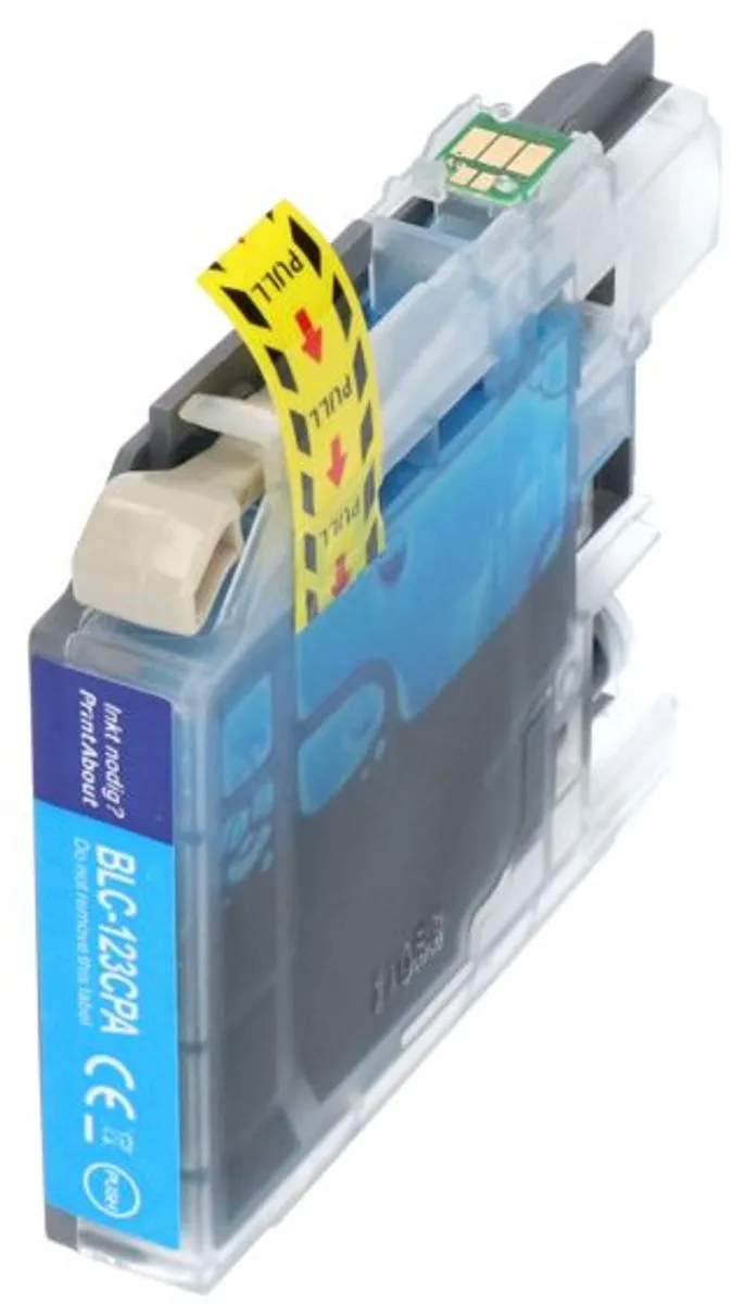 PrintAbout LC-123C Inktcartridge Cyaan - 14ml - o.a. Brother DCP