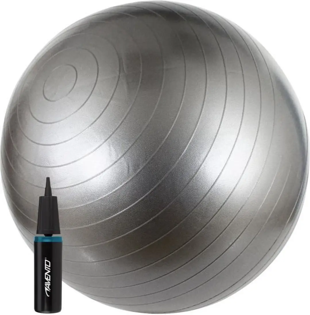 Avento Fitnessbal Ø65cm - Zilver/Zwart
