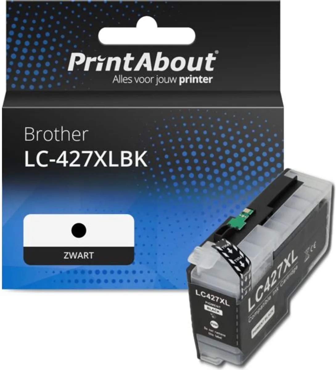 PrintAbout LC-427XLBK Inktcartridge Zwart