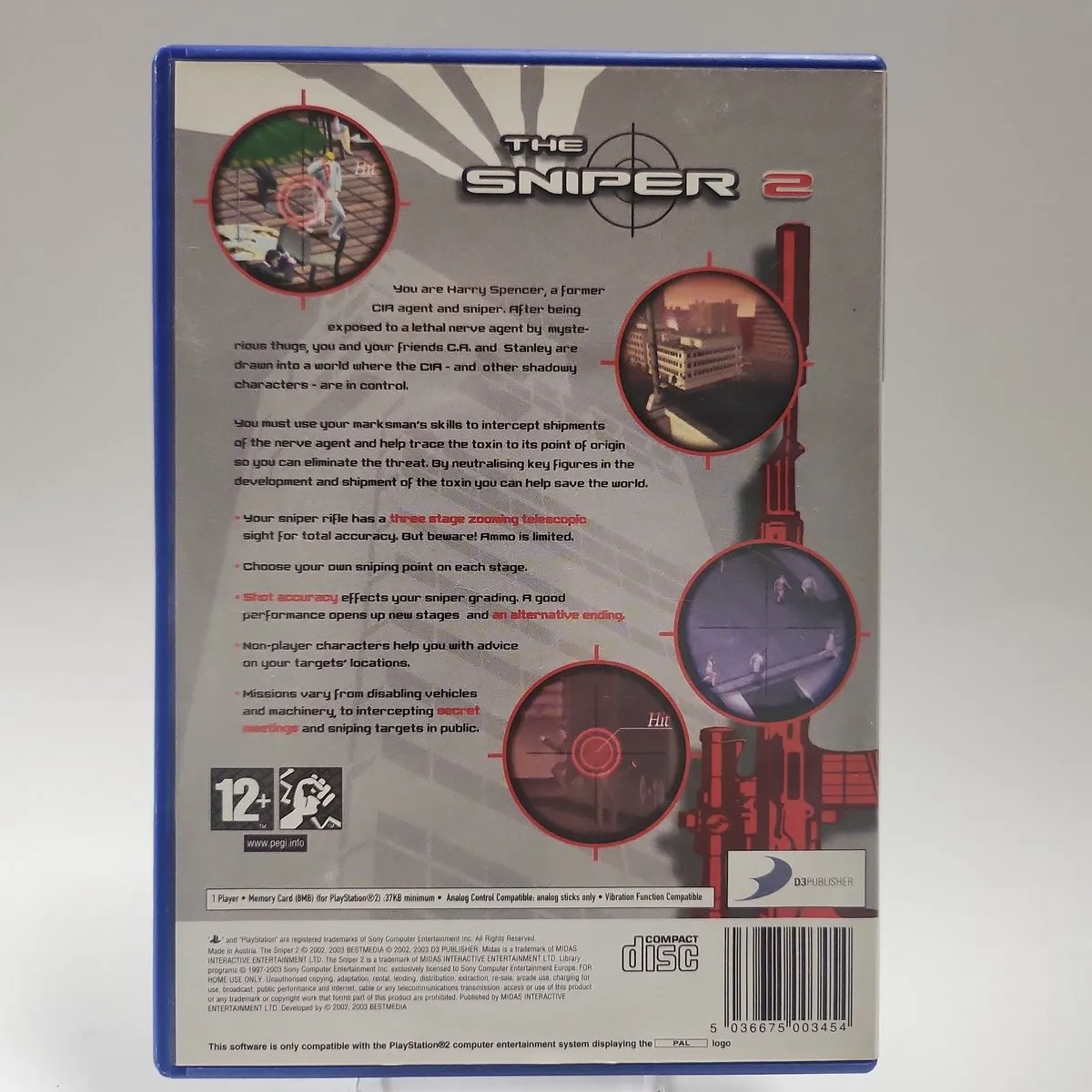 Sony PlayStation Sniper 2 - Singleplayer