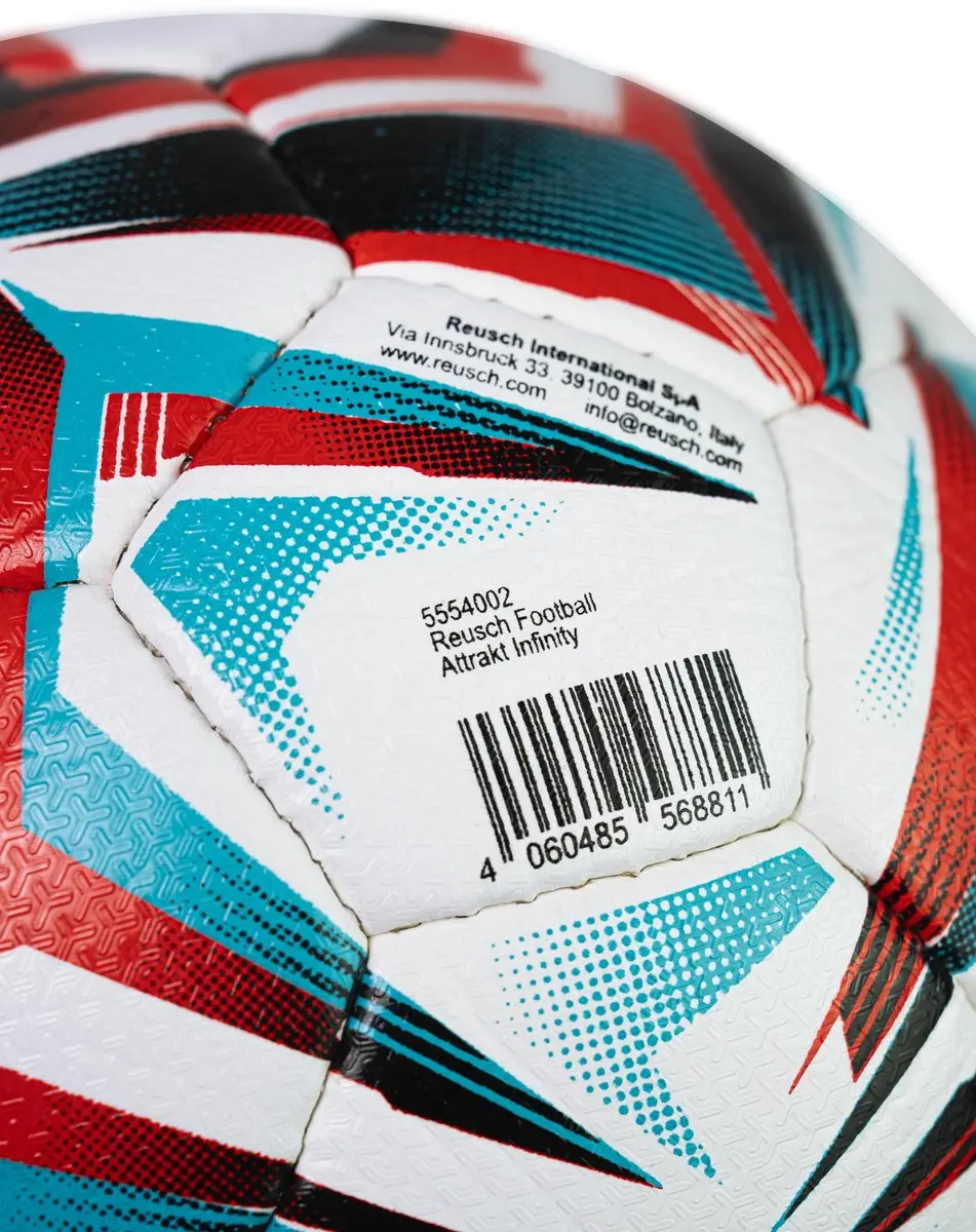 Reusch Football Attrakt Infinity Voetbal 5 - wit-rood - afbeelding 6 van 6