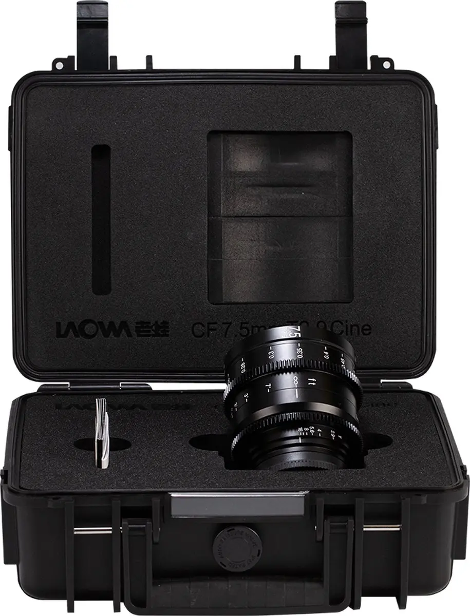 Laowa 7.5mm T/2.9 Zero-D RF Cine-Objectief - 77mm - Zwart