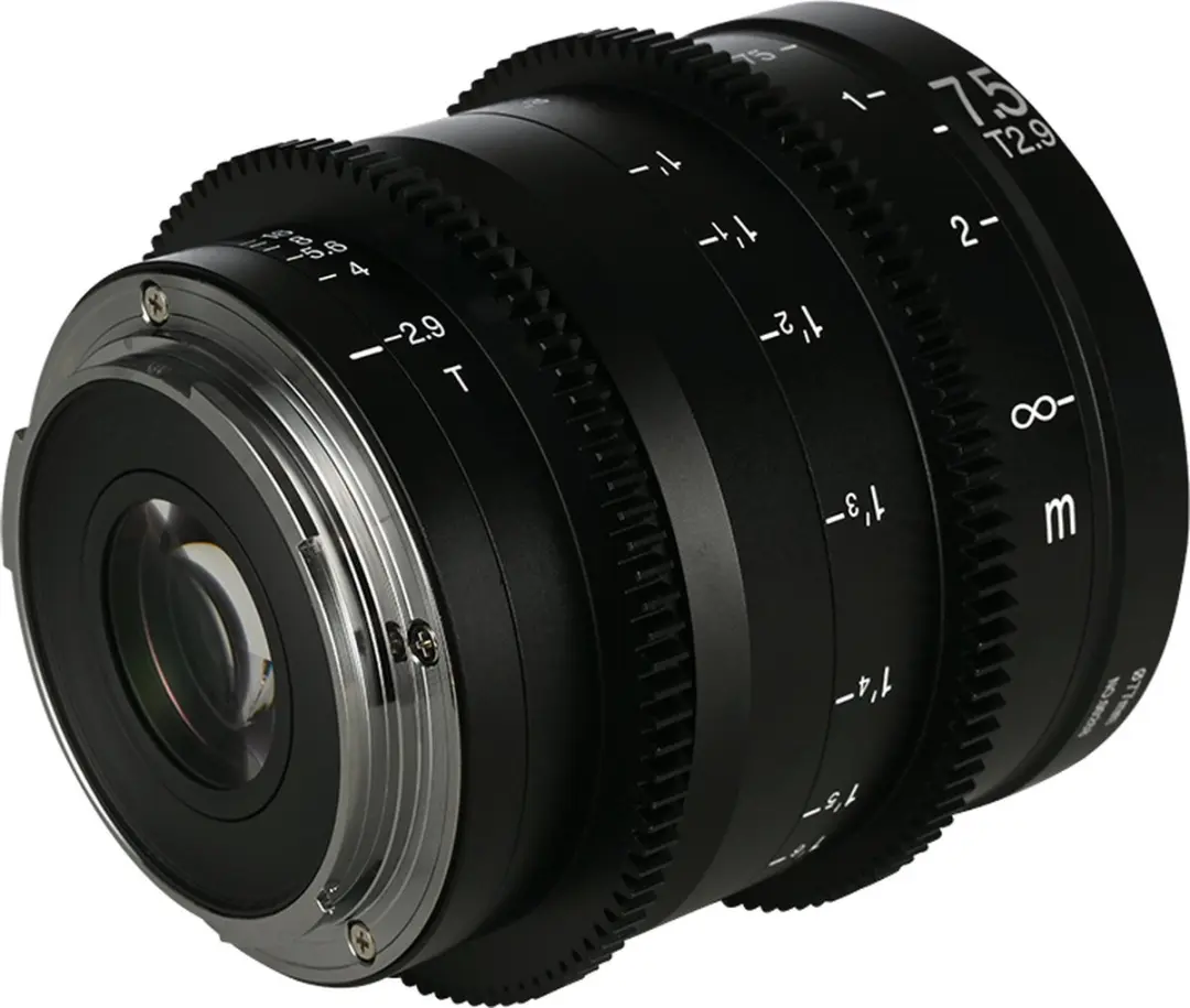 Laowa 7.5mm T/2.9 Zero-D RF Cine-Objectief - 77mm - Zwart