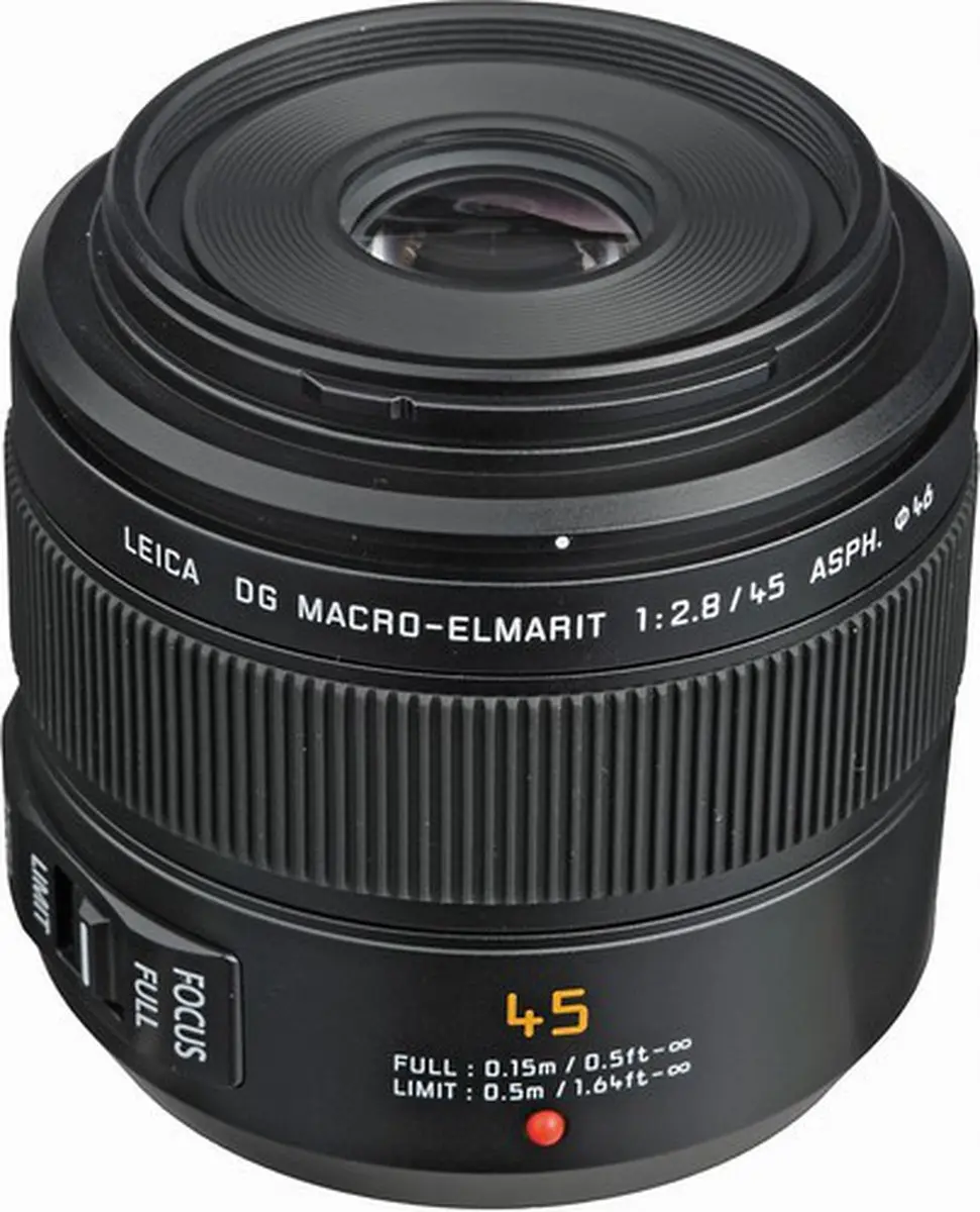 Panasonic Leica 45mm f/2.8 Macro Lens - 46mm Filter