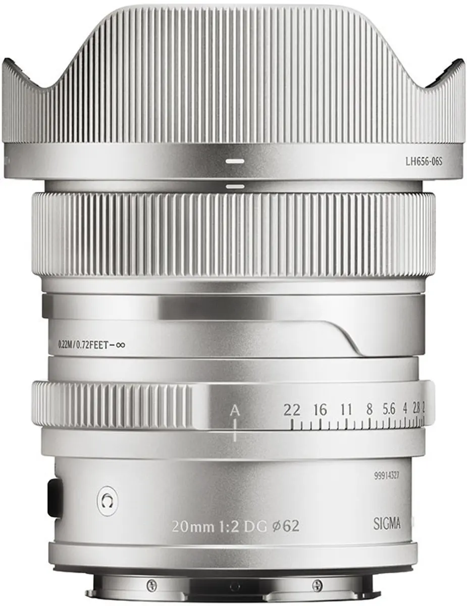Sigma 20mm F2 DG (C) L-Mount Objectief Zilver