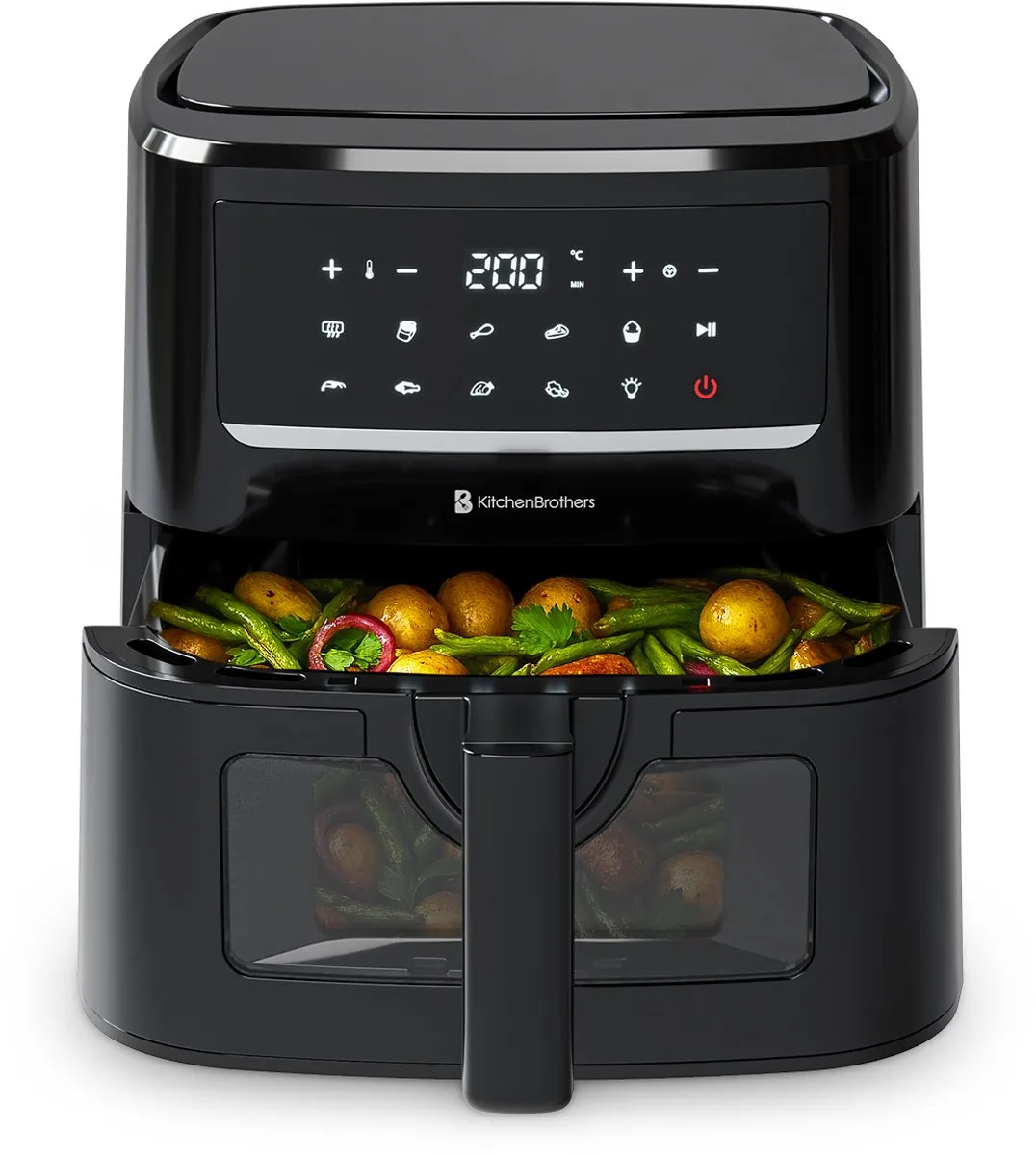 KitchenBrothers Airfryer XXL 1800W 7.5L