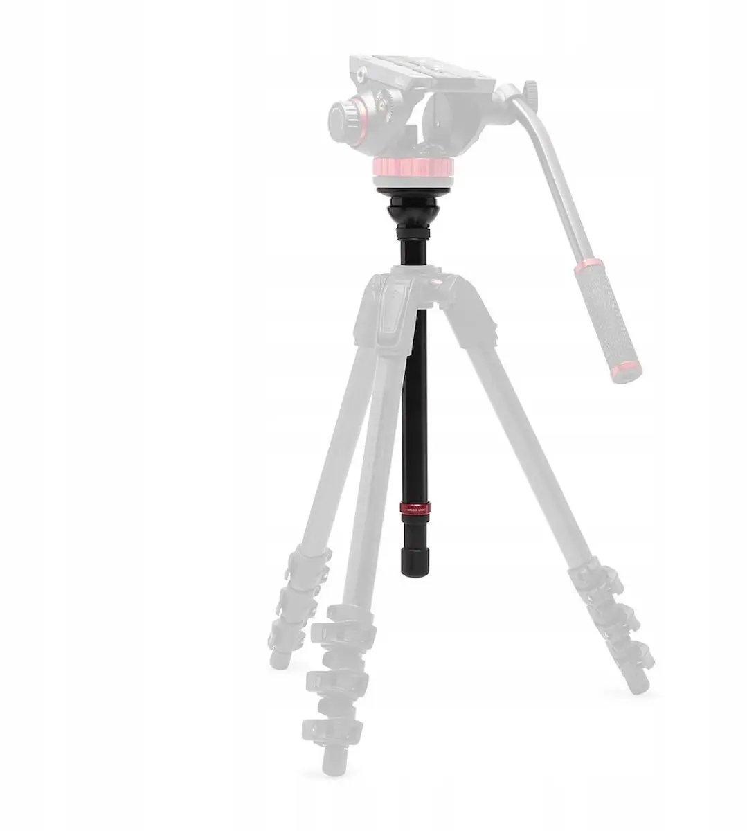Manfrotto 055 Carbon Videostatief 502AH - Vloeistofkop - Zwart - afbeelding 3 van 5