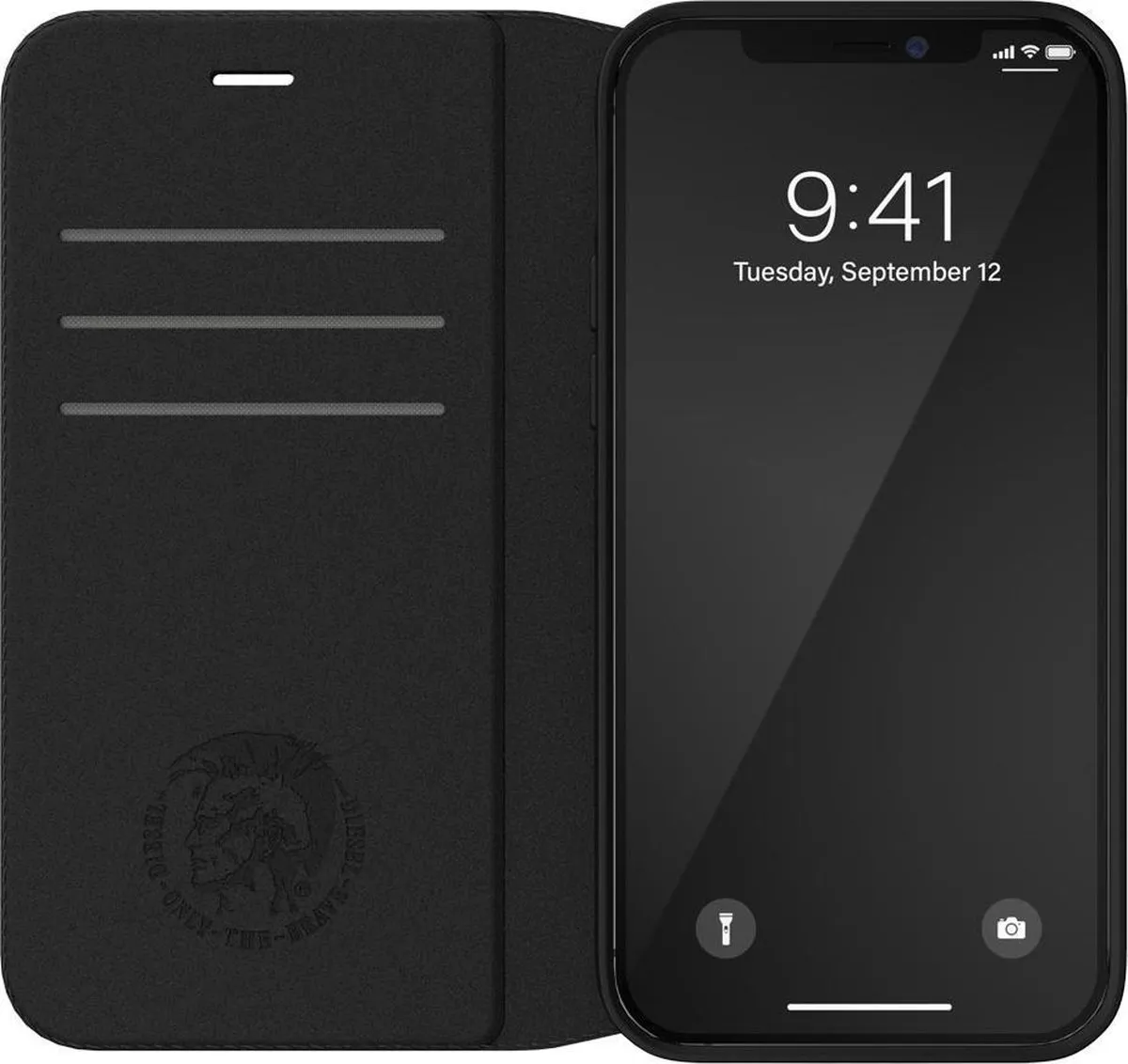 Diesel Hoesje iPhone 12/12 Pro 42486 - Kunstleer - Zwart - afbeelding 5 van 6