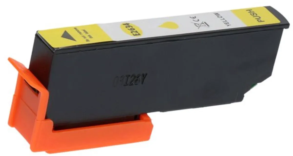 PrintAbout Inktcartridge C13T26344012 Geel - 1100 pagina's - Epson