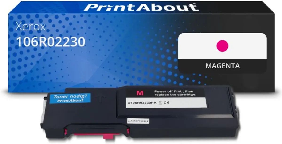 PrintAbout Xerox 106R02230 Toner - Magenta - 8.800 pagina's