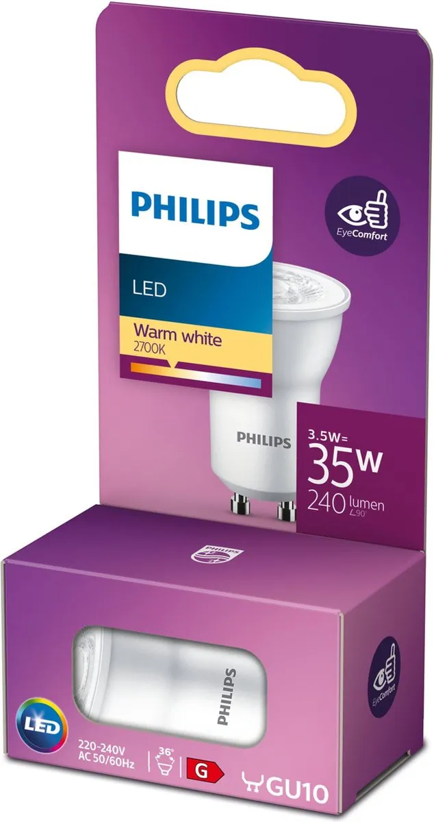 Philips LED Spot MR11 GU10 2700K