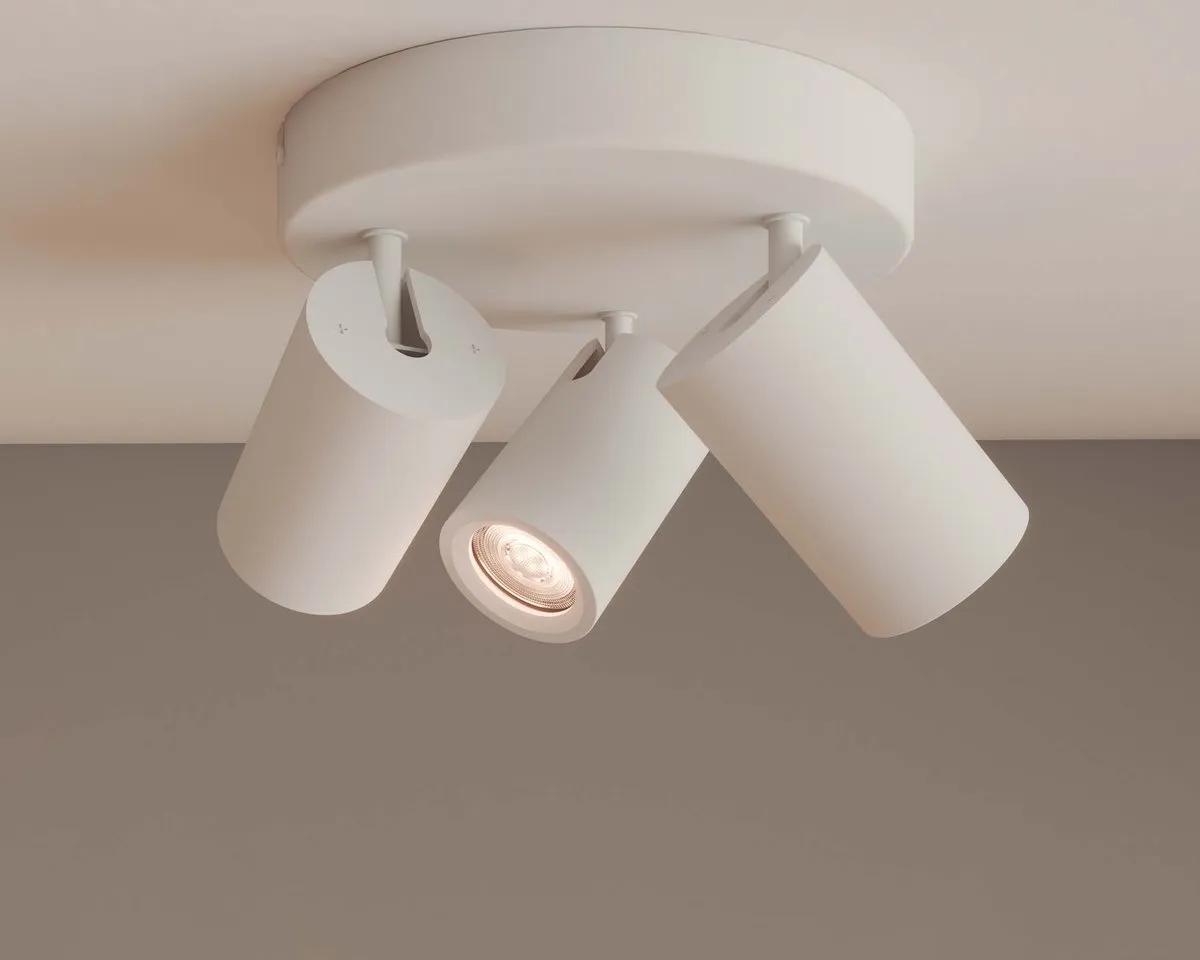 Ledvion LED Plafondspot 3x3W Warm Wit 2700K GU10 - IP20
