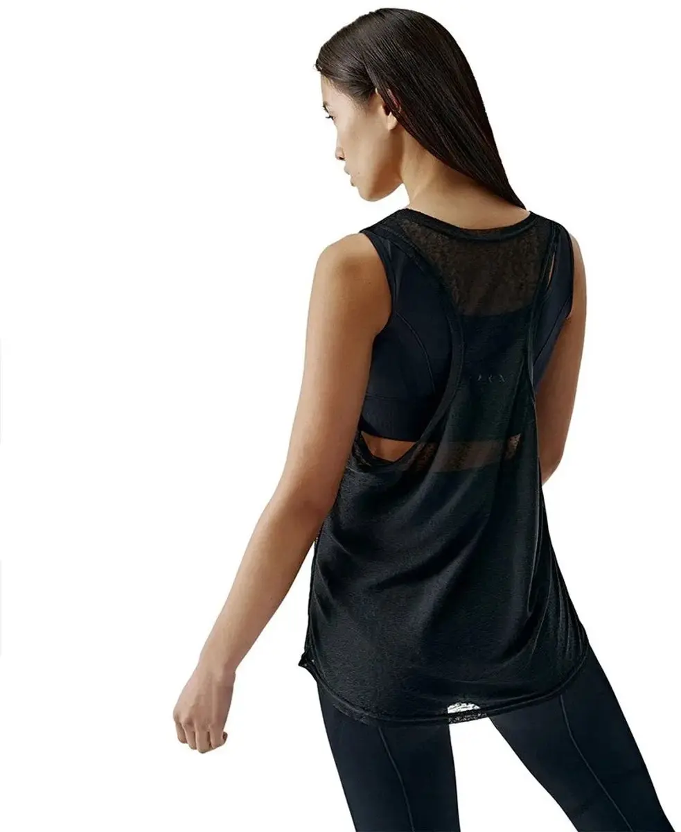 Born Living Yoga Ada Mouwloos T-shirt - One Size - Zwart