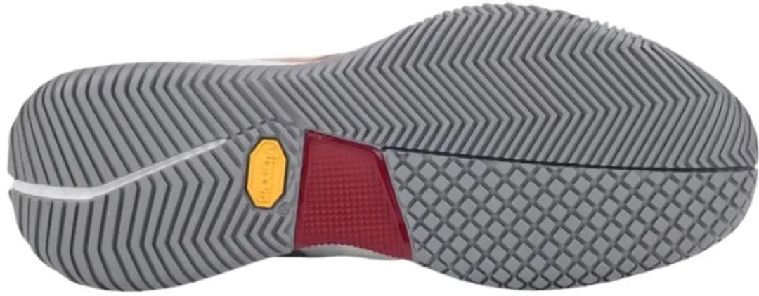 Bullpadel XPLO Vibram 25i Heren Padelschoenen - Wit Rood - afbeelding 3 van 6