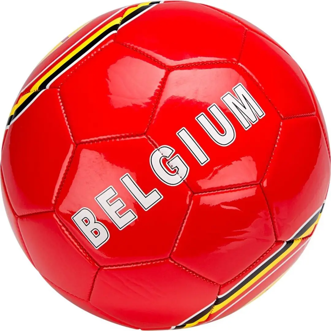 Avento Voetbal Glossy - Rood/Geel - Maat 5 - Ø22cm