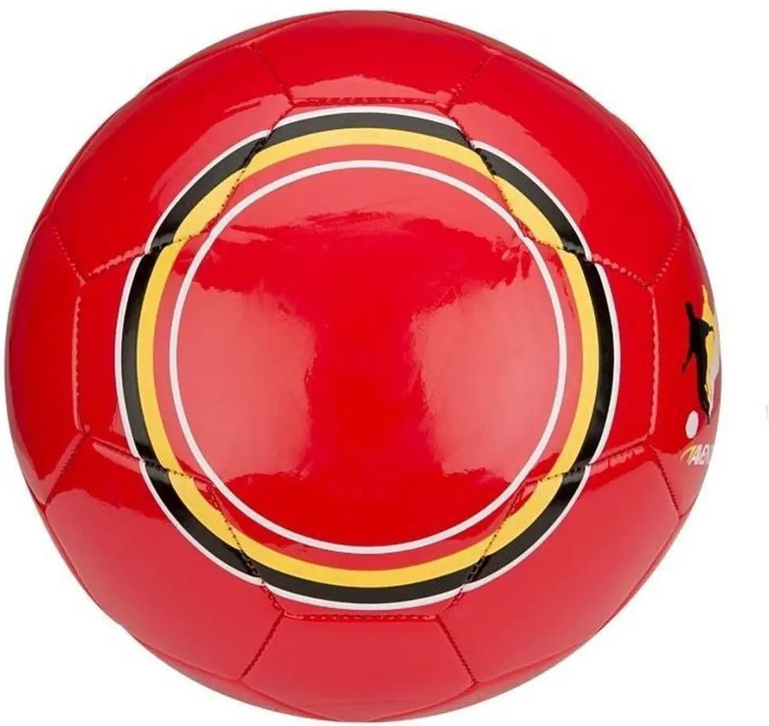 Avento Voetbal Glossy - Rood/Geel - Maat 5 - Ø22cm