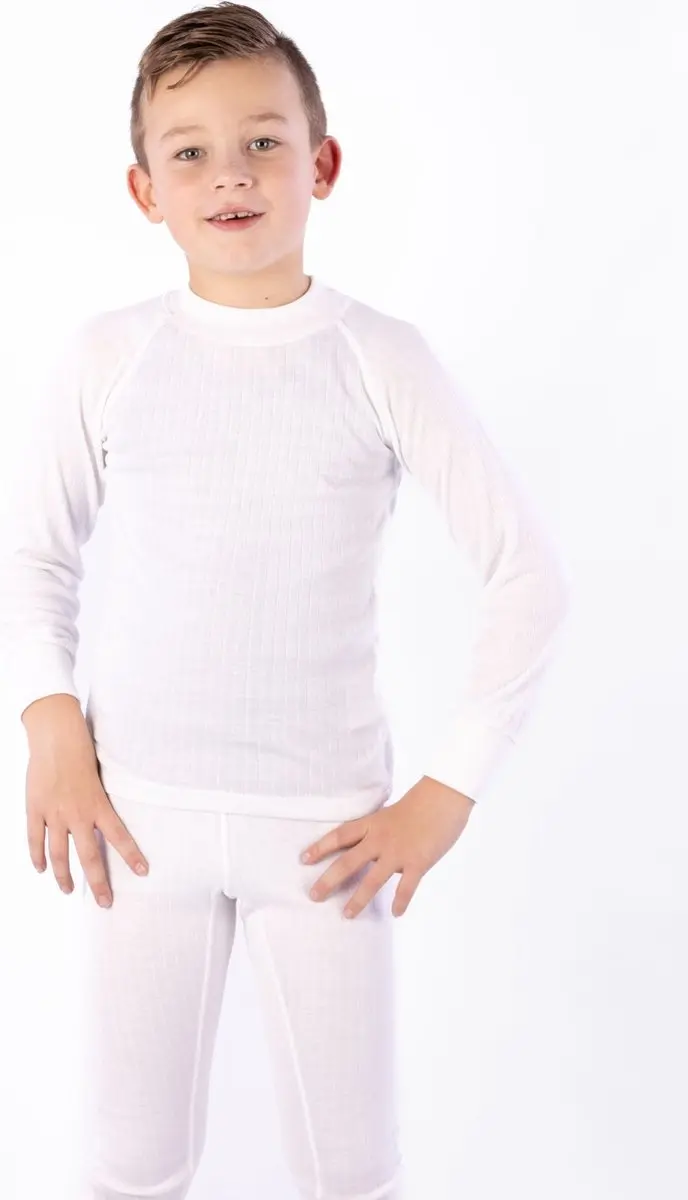 Avento Thermoshirt Kinderen 2-Pack - Maat 128 Wit