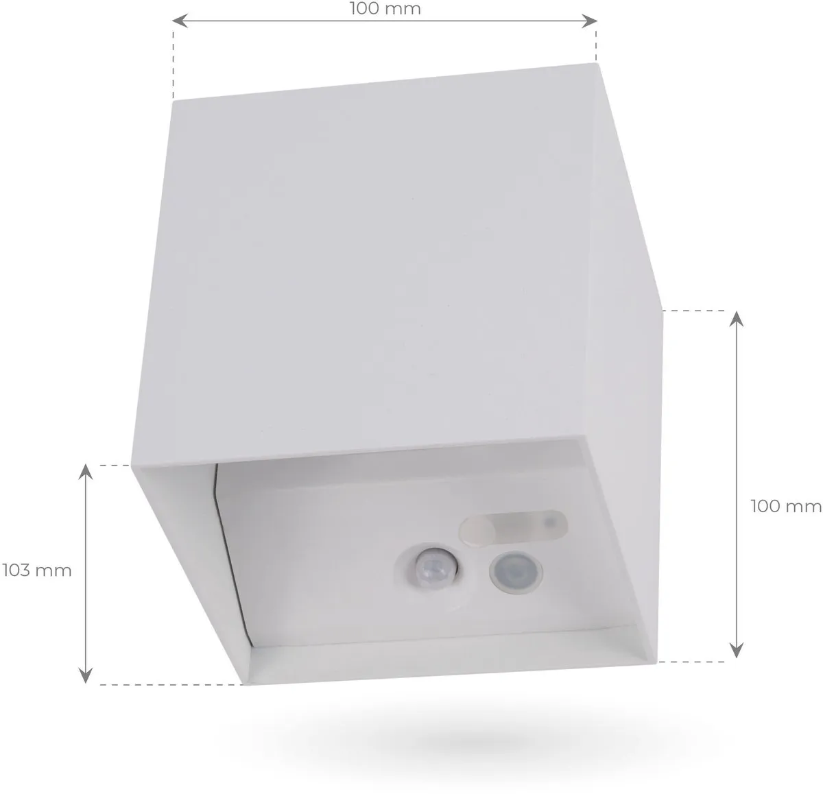 Ledvion USB Oplaadbare Wandlamp met Sensor 4400mAh - 2 Stuks - Warm Wit