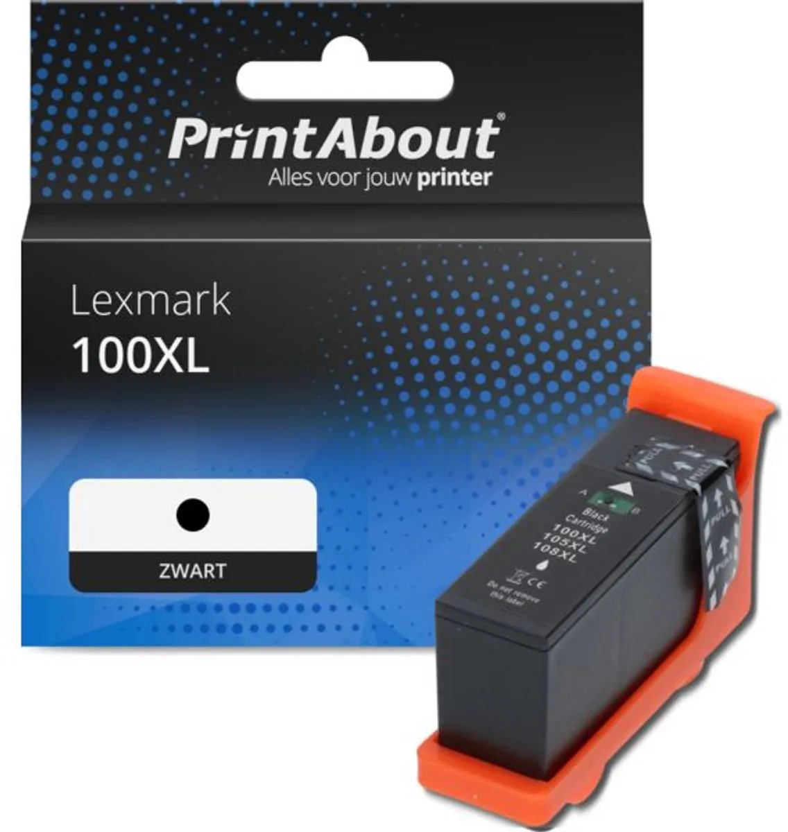 PrintAbout Inktcartridge 14N1068E Zwart