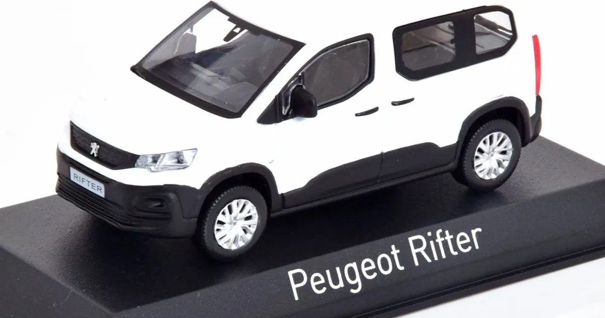 Peugeot Rifter 1:43 Norev - Wit - afbeelding 6 van 6