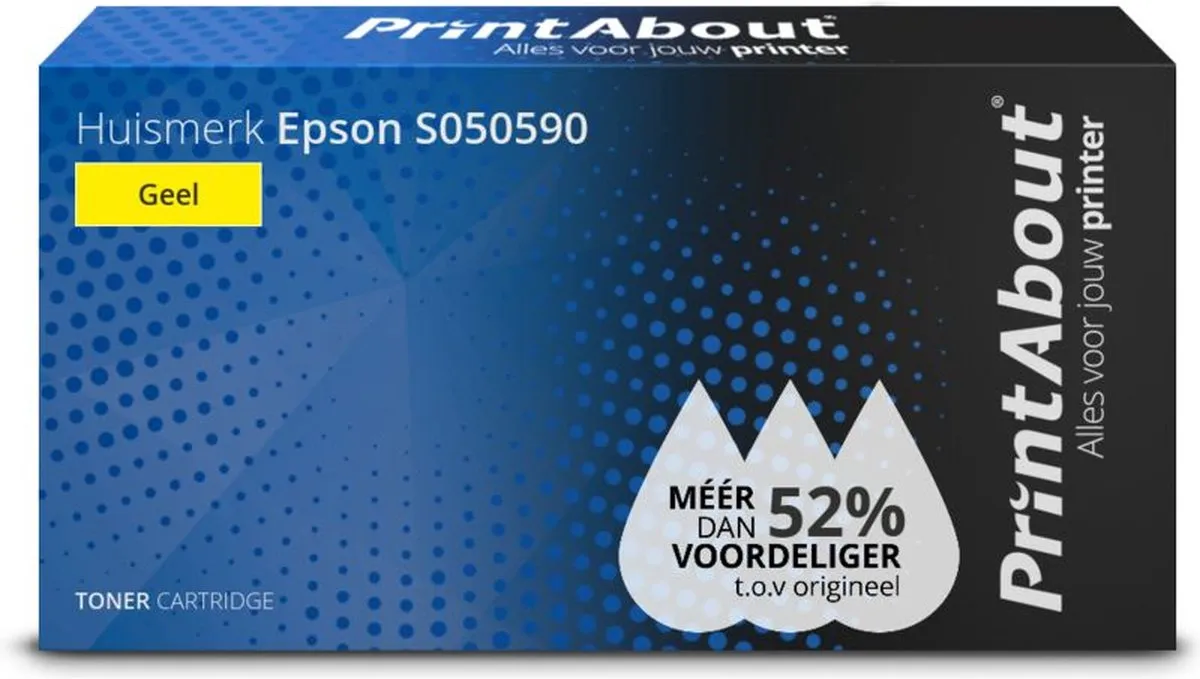PrintAbout S050590-PA Toner Geel - 6.500 pagina's