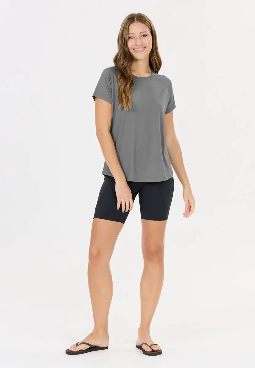 Athlecia Gaina V2 W S/S Training T-shirt Dames - Grijs