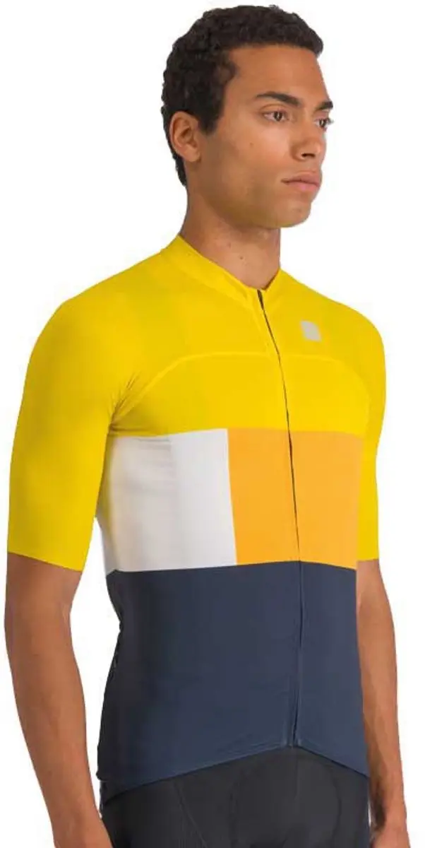 Sportful Snap Korte Mouw Wielertrui Geel S Man