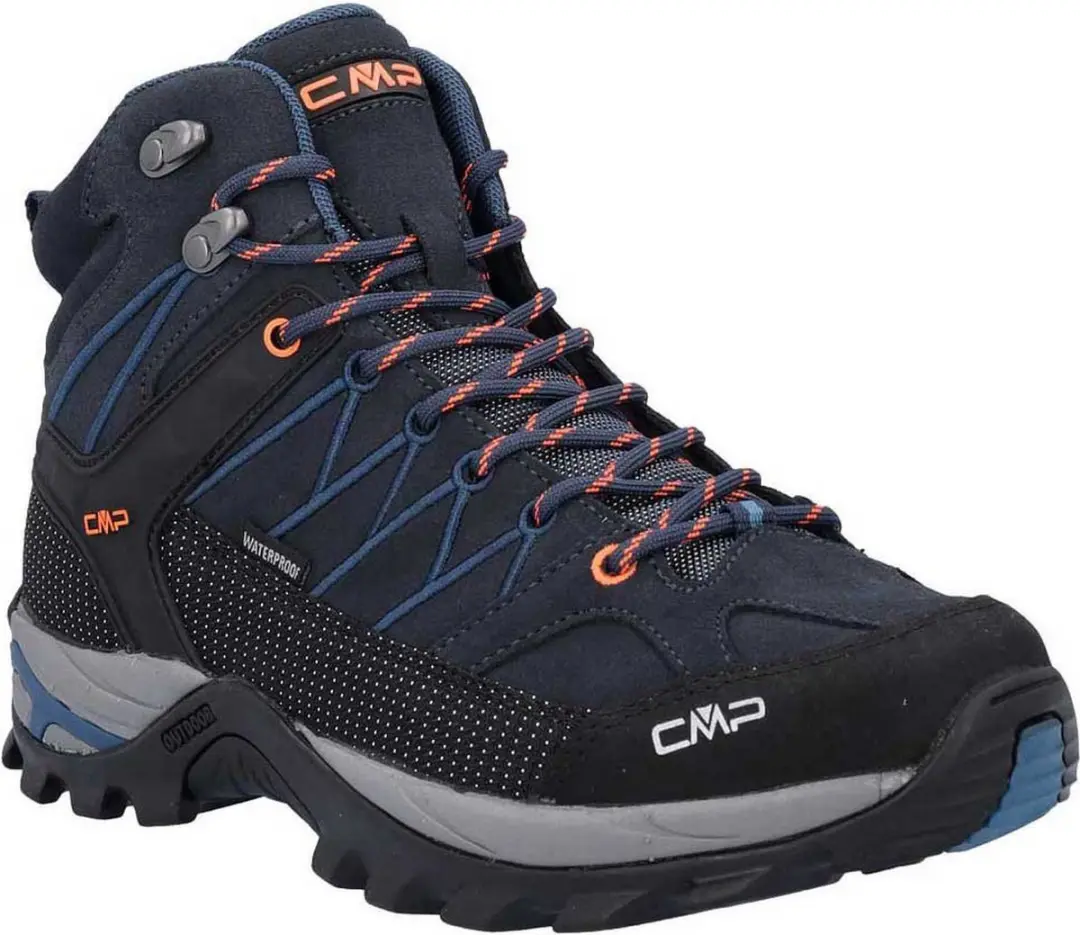 CMP Rigel Mid WP 3Q12947 Wandelschoenen - 44 - Blauw/Flash Orange