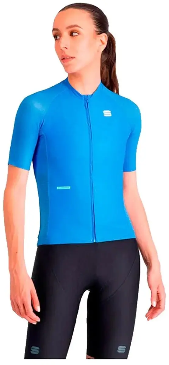 Sportful Supernova Korte Mouw Wielertrui Blauw M Vrouw