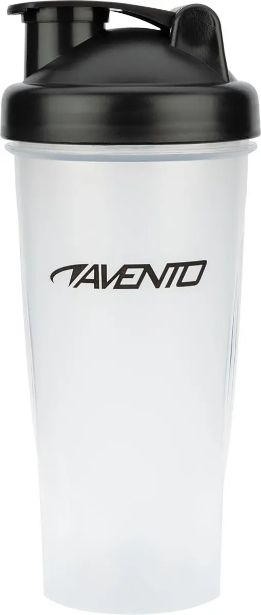 Avento Shakebeker 600ml - Transparant/Zwart