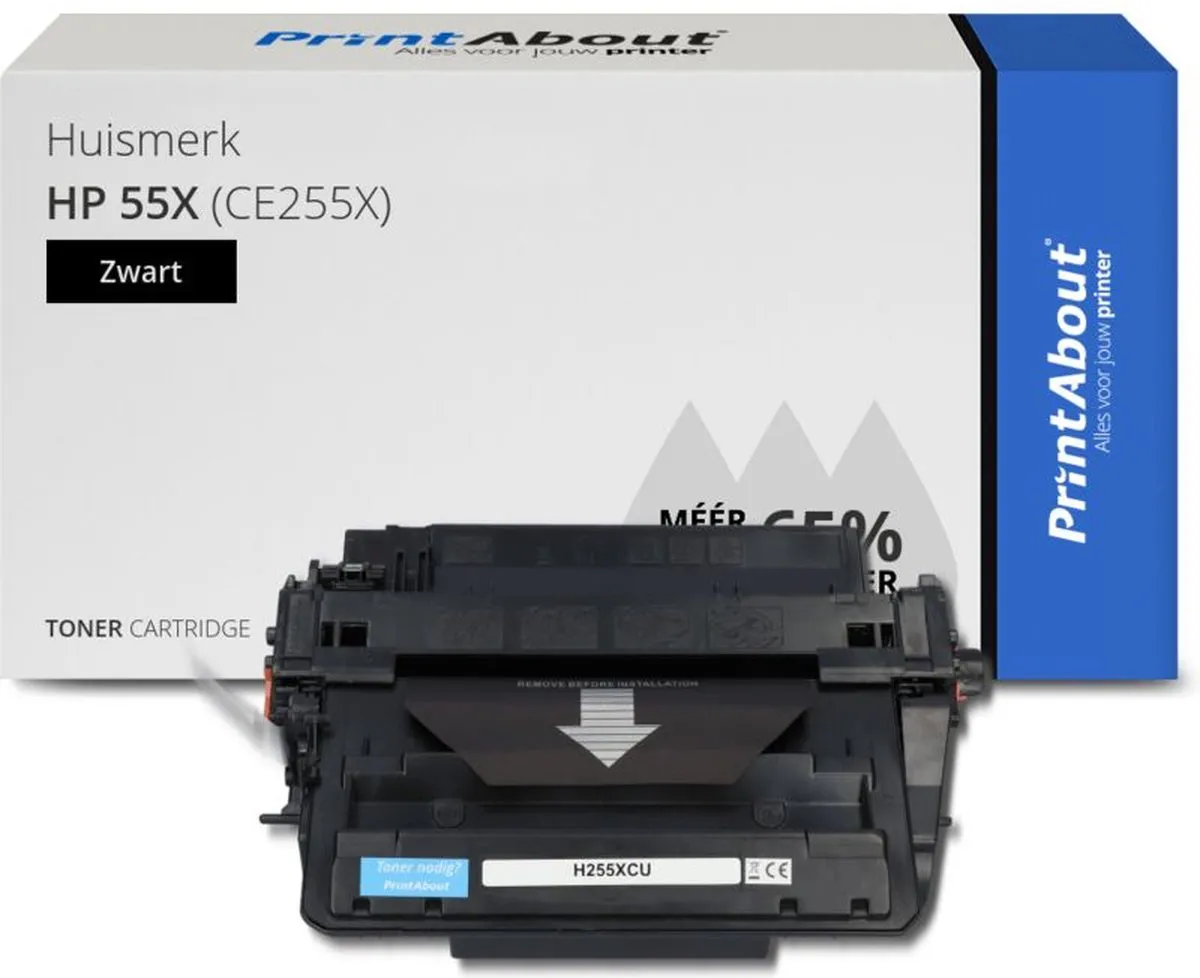 PrintAbout HP 55X CE255X Toner Zwart