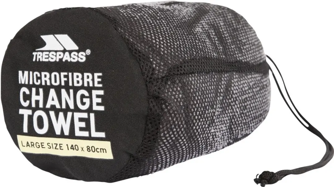Trespass Transfix Camping Handdoek Storm Grijs