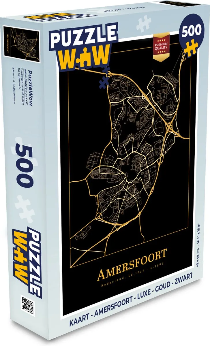 PuzzleWow Amersfoort Legpuzzel 500 Stuks - Multicolor