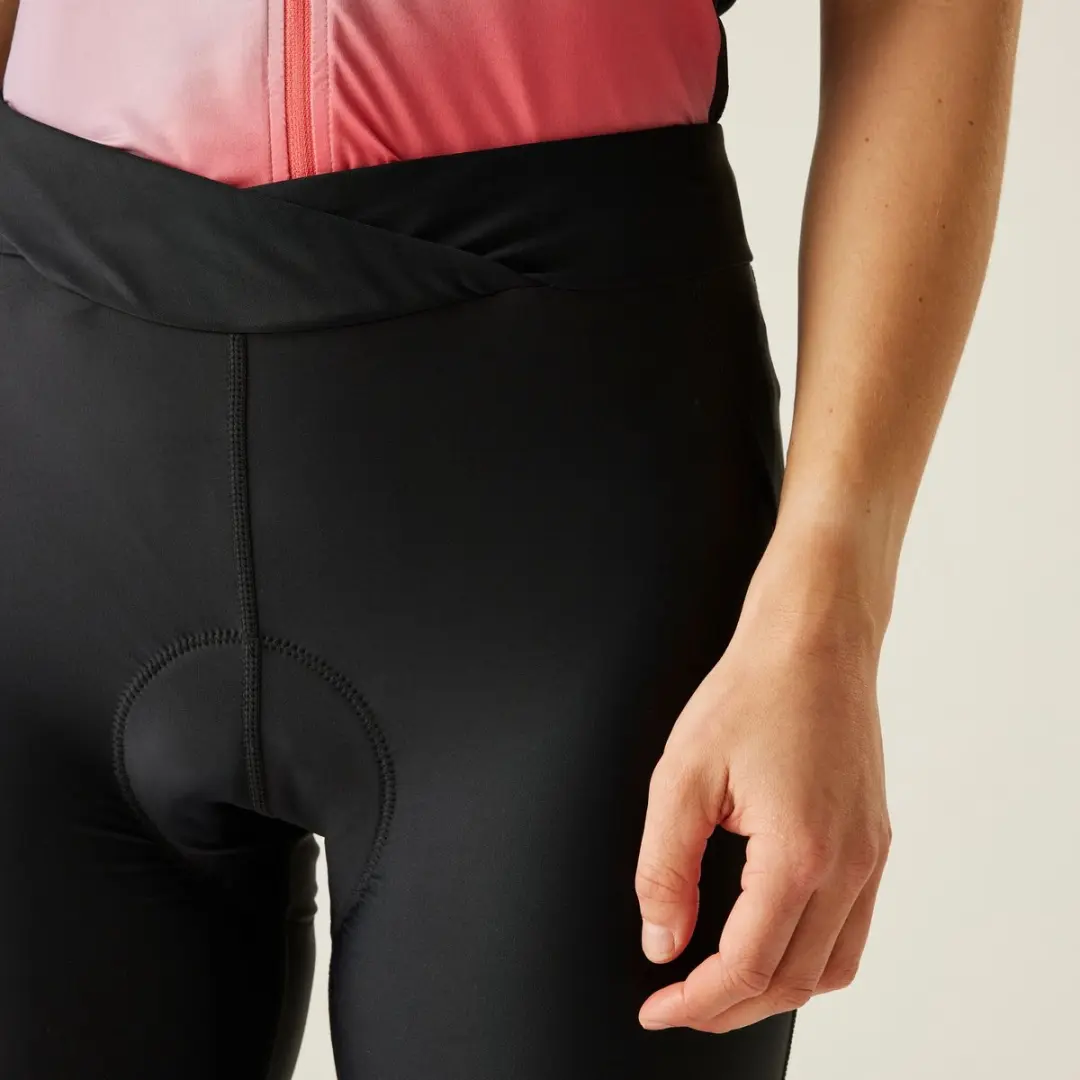 Dare 2b Women's Worldly Capri Fietsbroek - Zwart - Maat XS