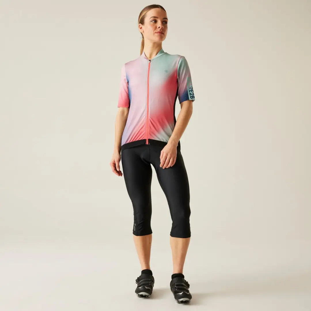 Dare 2b Women's Worldly Capri Fietsbroek - Zwart - Maat XS
