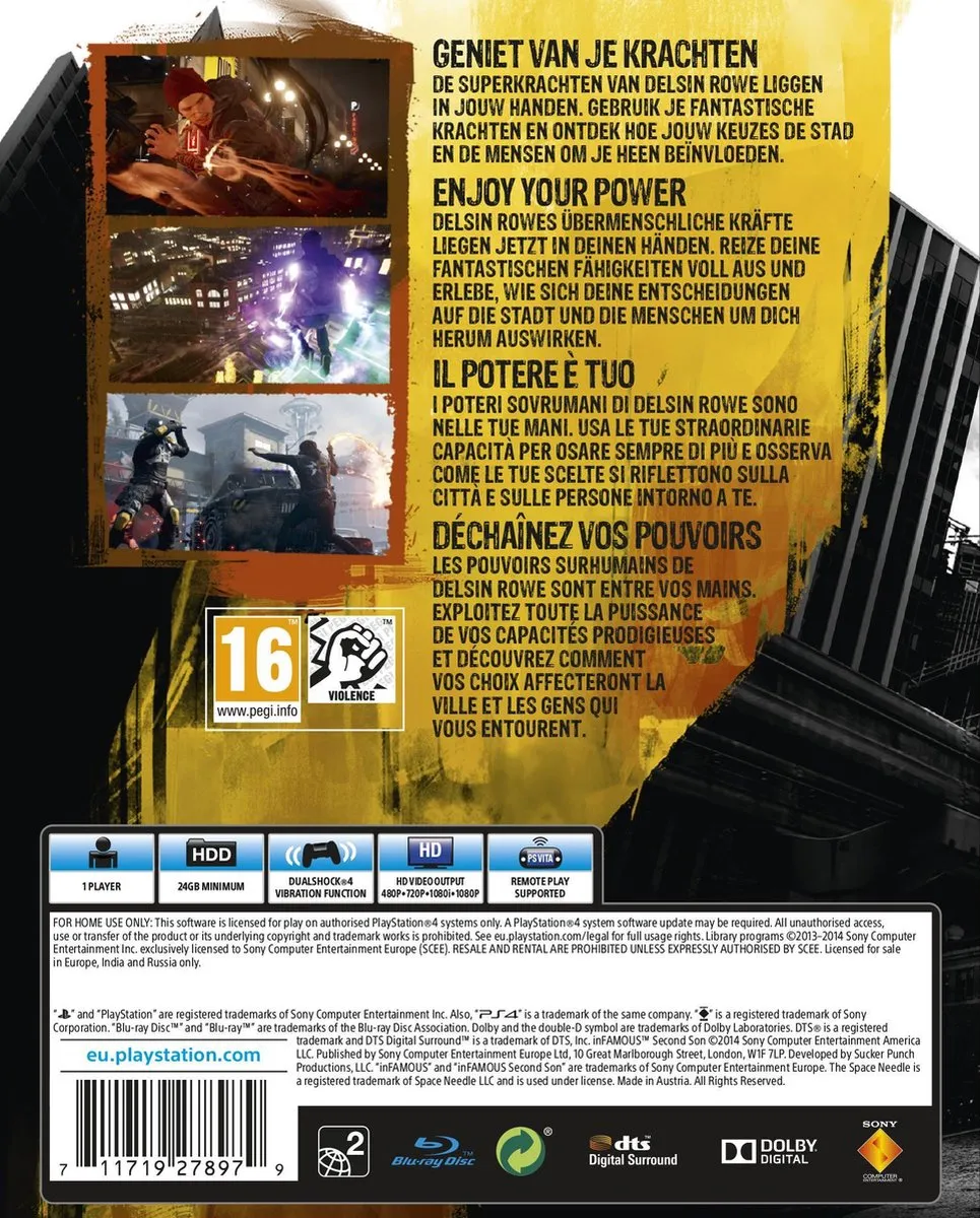 Sony PlayStation InFamous: Second Son - PS4