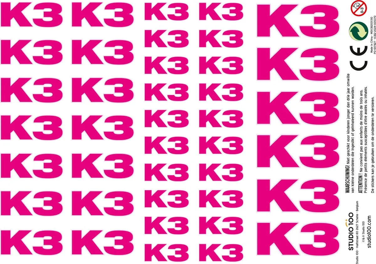 K3 Speelgoedpicknickset 24-delig - Roze