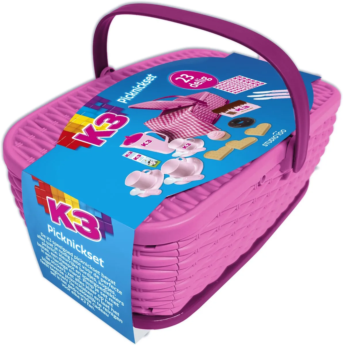 K3 Speelgoedpicknickset 24-delig - Roze