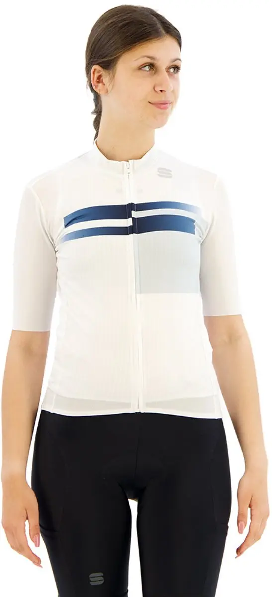 Sportful Gruppetto Korte Mouw Wielertrui Wit M Vrouw
