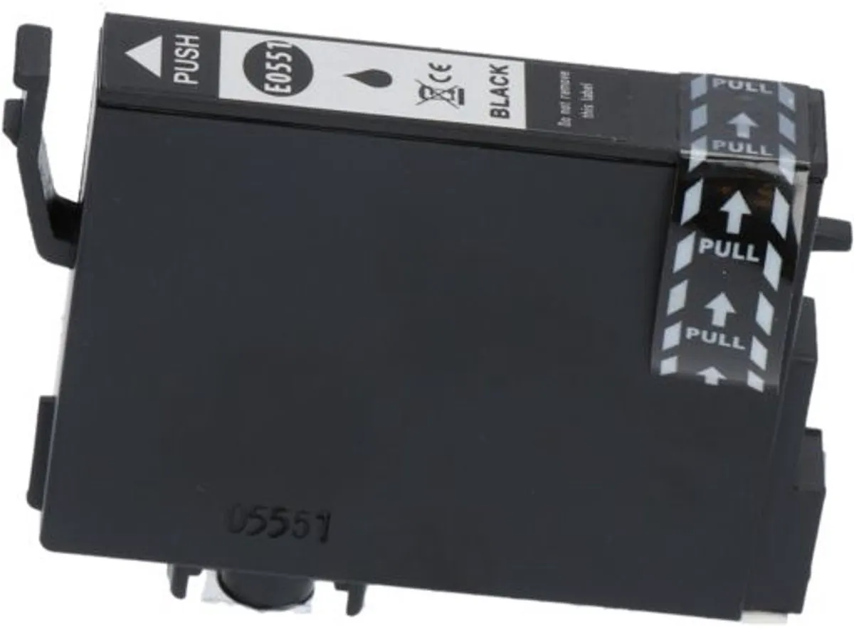 PrintAbout T055 C13T055140 Inktcartridge - Zwart - 550 pagina's