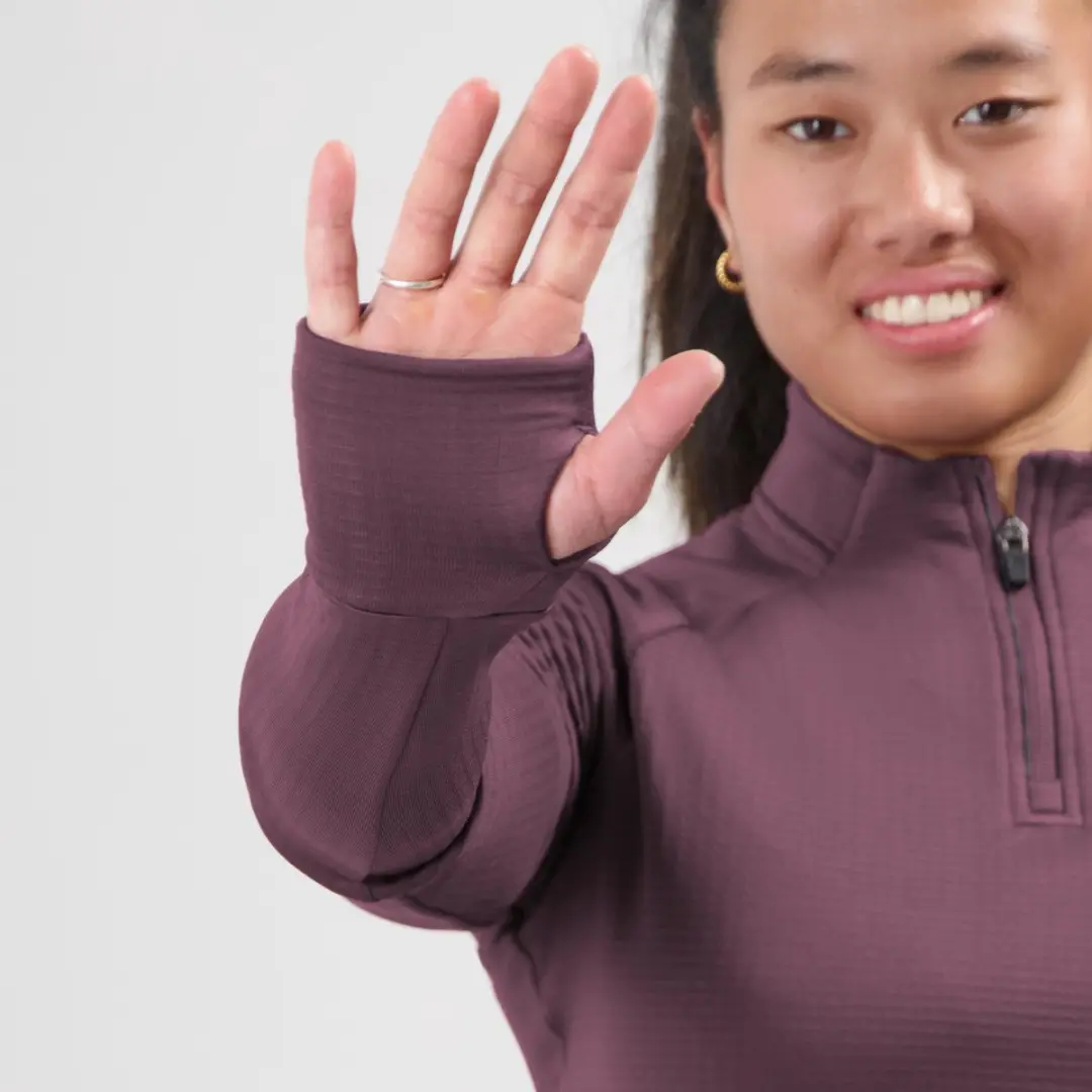 Rogelli Essential Dames Hardloopshirt Lange Mouw L - Aubergine