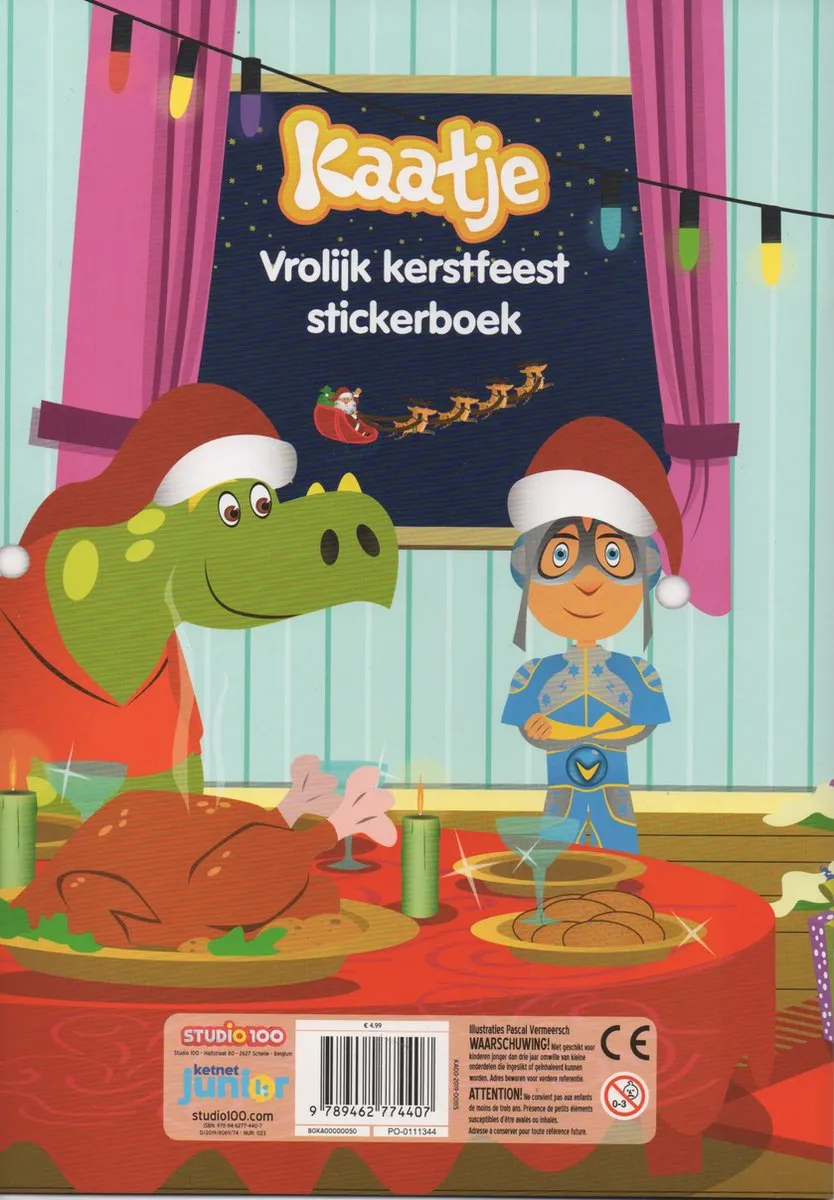 Studio 100 Kaatje Stickerboek Vrolijk Kerstfeest - Multicolor